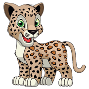 Раскраски Леопард